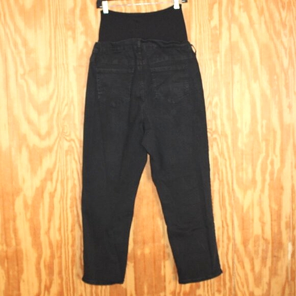 Time and Tru Maternity Black Straight Leg Jeans - Size L (12-14) - Picture 2 of 9